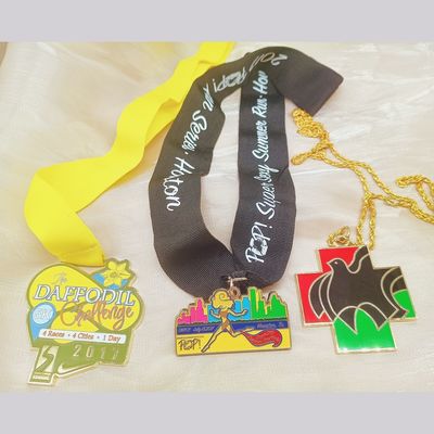 kaufen Großhandels-Goldmedaillen mit Band online manufacture