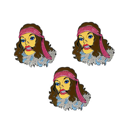 kaufen Benutzerdefiniertes Logo Gold Silber Kupfer Plattierung Harter Emaille Lapel Pin Metall Pin Badge online manufacture