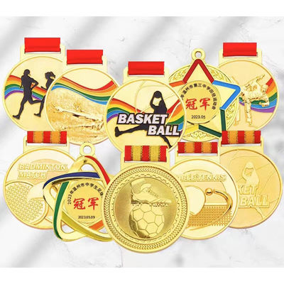 kaufen Sportmedaille aus Zinklegierung mit Goldplattierung und Design für Auszeichnungen und Souvenirs online manufacture