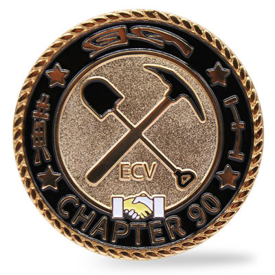 kaufen Vergoldete Weichemaille-Sonderanfertigung Münze 2 Zoll Gedenk-Challenge-Münze für Sammlerstücke online manufacture