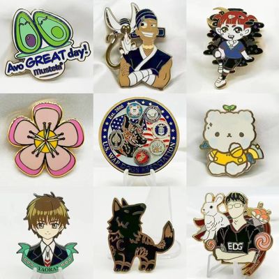 kaufen Benutzerdefiniertes Logo Zinklegierung Hartes Emailleinzeichen Mode Jersey Dekorativ Lapel Pin online manufacture