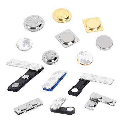 kaufen Neodymium-Rechteck-Abzeichen Magnet Kleber kundenspezifische magnetische Namensschilder online manufacture