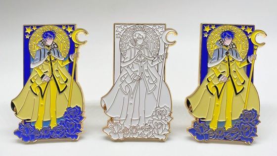 kaufen Custom Lapel Pins with Rubber Clutch and Black Plating for Commemorative Souvenirs online manufacture