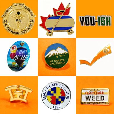 kaufen Hochwertiger, individueller Logo-Ansteckpin aus Zinklegierung mit Magnetbefestigung für Werbegeschenke online manufacture