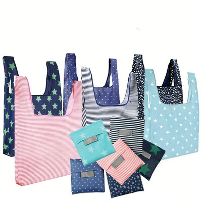 Ein guter Preis. Water Resistant Eco-Friendly Folding and Portable Oxford Cloth Shopping Tote Grocery Bag with Custom Logo Printing (in stock) Online