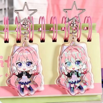 kaufen Kundenspezifischer Acryl-Schlüsselhalter mit persönlichen Farboptionen für Werbezwecke und transparente Handwerkskunst online manufacture