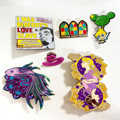 kaufen Custom Metal Lapel Pin mit personalisiertem Logo Glitzer Farben und Kunden Größenoptionen online manufacture