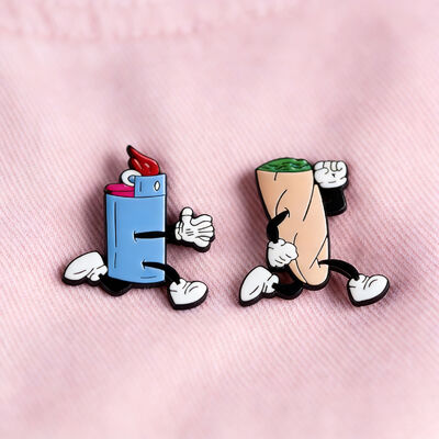 kaufen Einzelhandel mit aus Seidenseide bedruckten Metall-Klammern für Bekleidung, Accessoires und Logo-Branding online manufacture