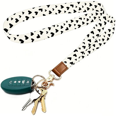 kaufen Schlüsselanhänger Lanyard Halter Niedlich Langer Goldener Verschluss Für Schlüssel Geldbörse ID-Ausweis Damen Großhandel online manufacture