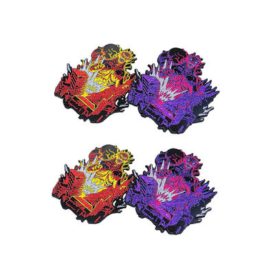 Besondere Größe Sandblast Rückseite Die Schlag weiche Emaille Lapel Pins Metall Pin Badges