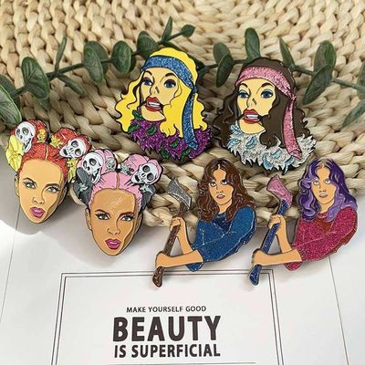 Auf Wunsch Hot Sale Glanz Rose Gold Metall Pins Hochwertige harte Emaille Pin