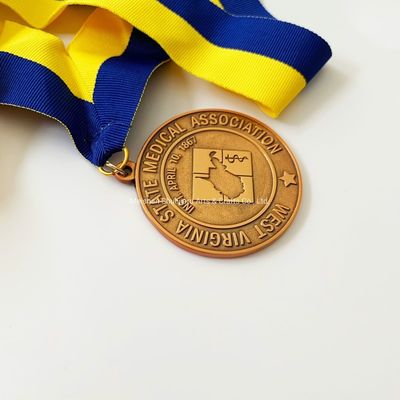 Metall Geschenk Handwerk Chinesischer Hersteller Custom Trophäen und Medaillen Sport Lanyard Medaille des Greifens