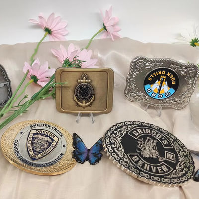 Ein guter Preis. Zinklegierung Custom Logo Gürtel Buckle 3,5 Zoll Ratschett Buckle für personalisierte Designs Online