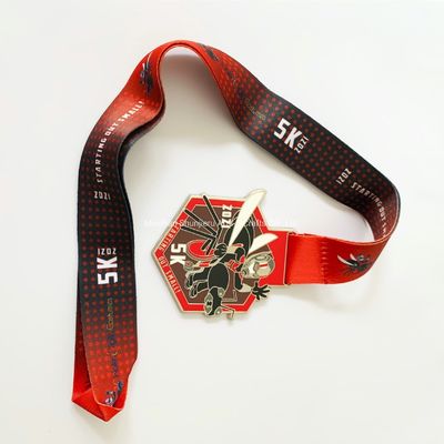 Aluminiumbestellte Medaillen Gold 2,25 Zoll Zinklegierung Medaillen Sportmedaillen