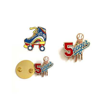 Hochwertige Kleidung Abzeichen Rollerskateschuhen Pin personalisieren Sport Lapel Pin