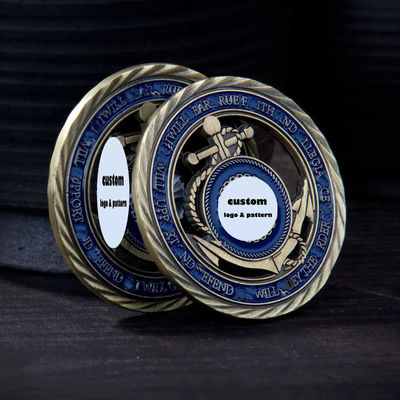 Individuelle Herausforderungsmünzen mit Stanzdruck aus Zinklegierung für doppelseitige Gedenkanlässe