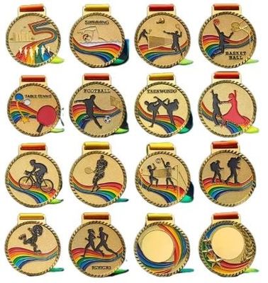 Druckdruck-Druck-Ausgabe Fußball-Medaillen Generische Lasergravur Kampfkunst-Medaillen Judo