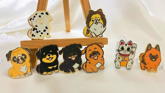 Eisen-Zink-Legierung Custom Lapel Pins Tier Customized Lapel Pins mit Ihrem Logo