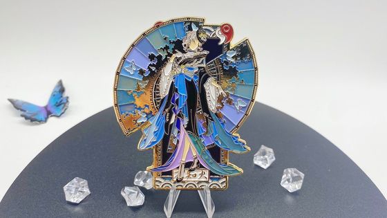 2mm - 3mm mexikanische Metall-Kustom-Lapel-Pins Karikatur-Pins Jungfrau Metall-Hut-Pins Abzeichen Geschenk