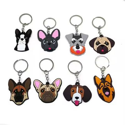 Großhandel Custom Keychain mit Cartoon Animals Design in weichem PVC-Material und kundenspezifisches Logo