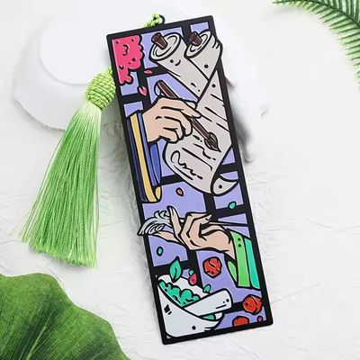 Werbegeschenke Emaille Zinklegierung Metall Lesezeichen Benutzerdefinierte Personalisierte Lesezeichen 3D Niedliche Cartoon Anime Lesezeichen für Bücher