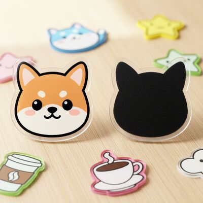 Ein guter Preis. Hochtransparenter Acryl-Kühlschrankaufkleber mit starkem Magnetdesign und anpassbarer Größe und Form Online