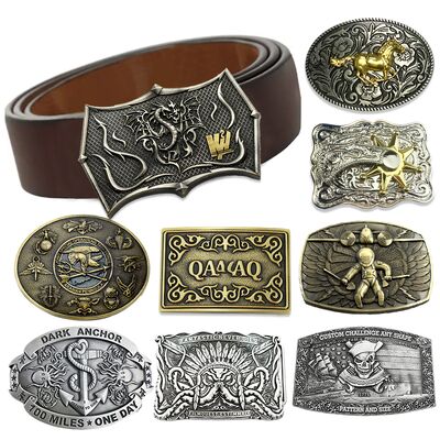 Western Custom Gürtel Buckle in Zinklegierung mit individueller Form und Größe für Männer