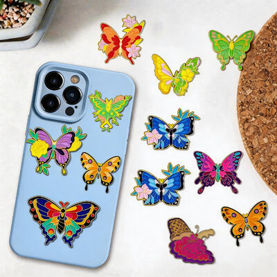 Custom Metall-Telefon-Aufkleber für Frauen    Broche-Stil mit 3M-Klebstoff    UAE, Saudi-Arabien, Kuwait, Oman, Bahrain