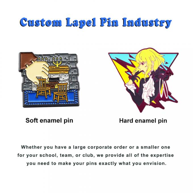Custom Bulk Metal Cute Cartoons Anime Lapel Pin Badge Weiches Hartes Emaillins mit benutzerdefiniertem Logo 4