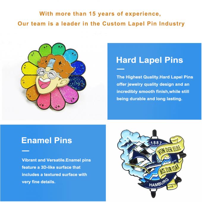 Custom Bulk Metal Cute Cartoons Anime Lapel Pin Badge Weiches Hartes Emaillins mit benutzerdefiniertem Logo 6