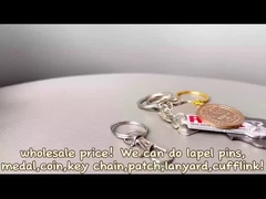 Passen Sie Ihr eigenes Logo Metall Schlüsselkette