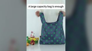 Gelory umweltfreundliche Einkaufstaschen aus recyceltem Ripstop-Polyester, wiederverwendbare, faltbare Einkaufstaschen