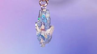 Personalisierter, günstiger holografischer Acryl-Charm, individueller Acryl-Anime-Schlüsselanhänger