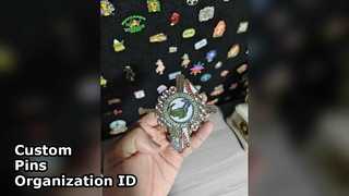 Individuelle Anstecknadeln zur Identifizierung von Organisationen